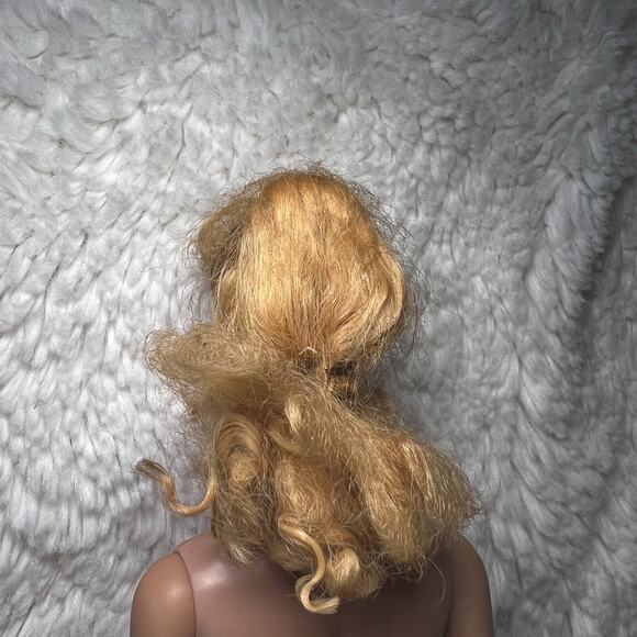 Barbie Doll Ponytail #3/4/5?Japan Original Makeup Eyeliner Blue Eyes Blonde 60’s - Picture 9 of 16